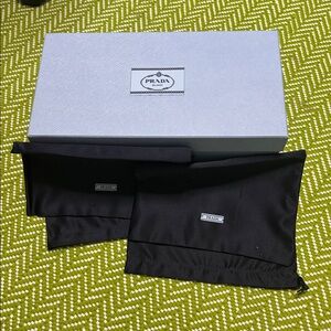 Prada Sky Blue-shoe  Box with dust bags